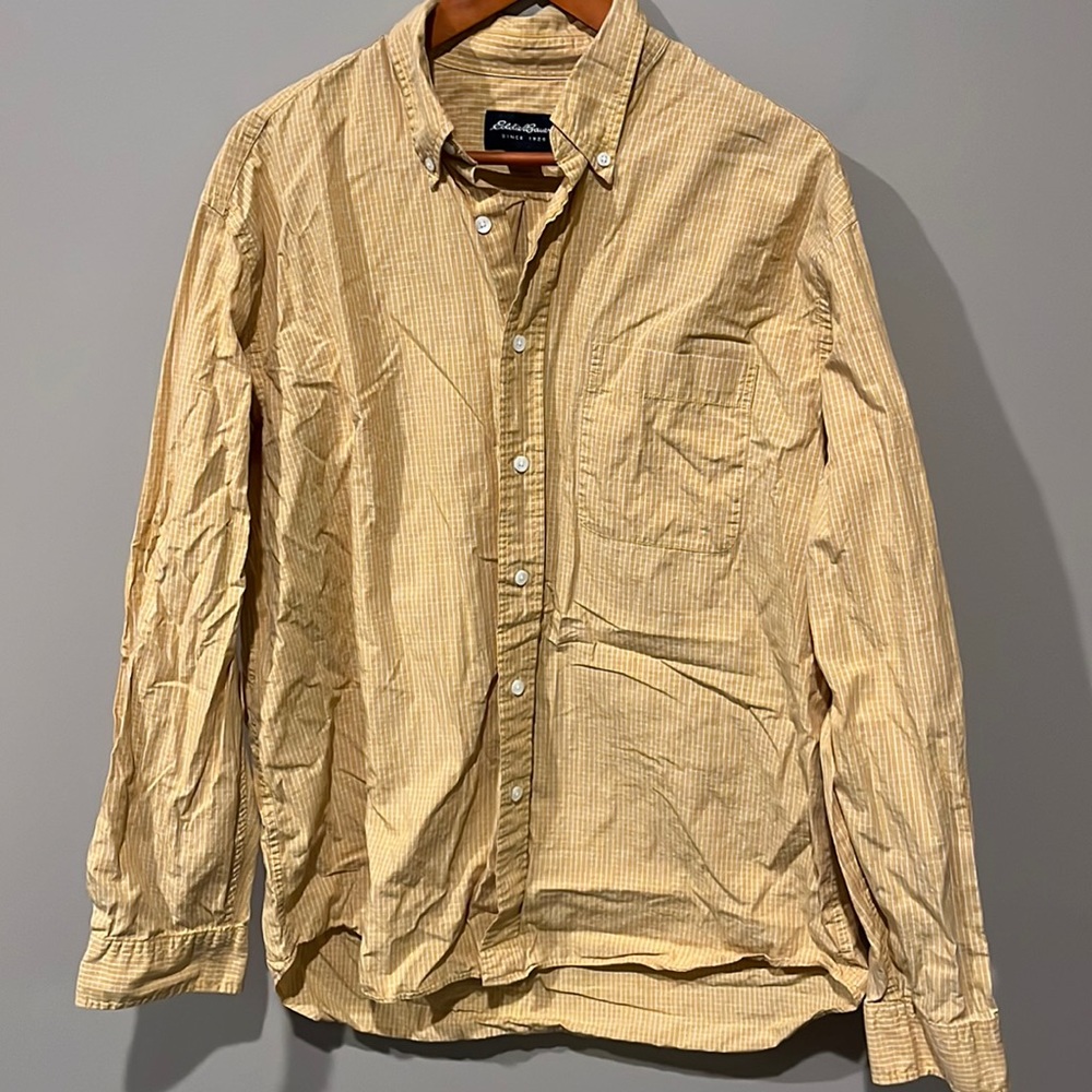 Eddie Bauer yellow button down